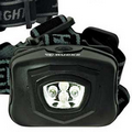 Black Light up Headlamp w/ 4 White LEDs and 2 Modes